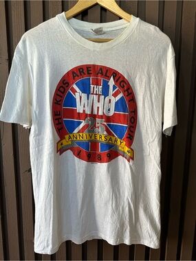 The Who Vintage 1989 Single Stitch Band Tour Tshirt Mens Size Large
